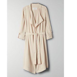 Aritzia Babaton flowy trench in cool beige, XXS, New with tags